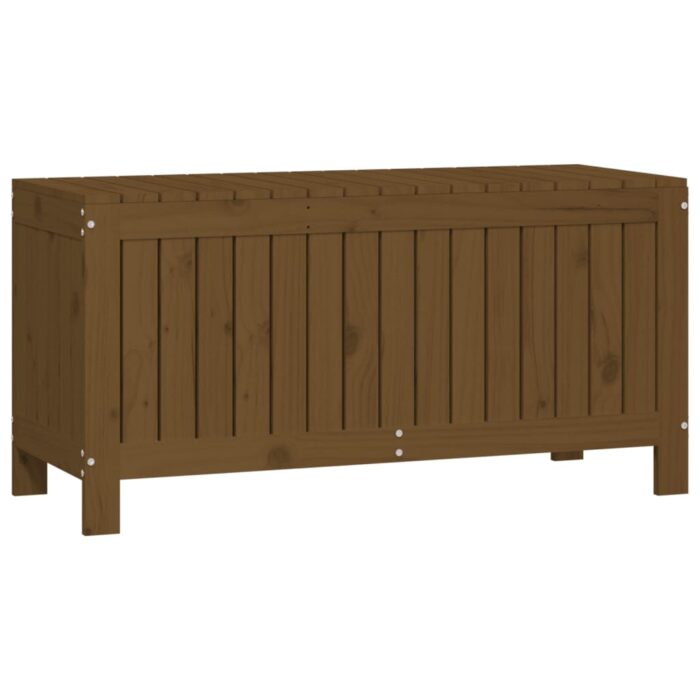 Boîte de rangement de jardin Marron miel 108x42,5x54cm Bois pin – Image 3