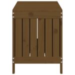 Boîte de rangement de jardin Marron miel 108x42,5x54cm Bois pin – Image 5