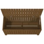 Boîte de rangement de jardin Marron miel 108x42,5x54cm Bois pin – Image 6