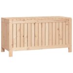 Boîte de rangement de jardin 115x49x60 cm Bois massif de pin – Image 3