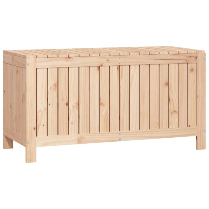 Boîte de rangement de jardin 115x49x60 cm Bois massif de pin – Image 3