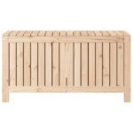 Boîte de rangement de jardin 115x49x60 cm Bois massif de pin – Image 4