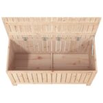 Boîte de rangement de jardin 115x49x60 cm Bois massif de pin – Image 6