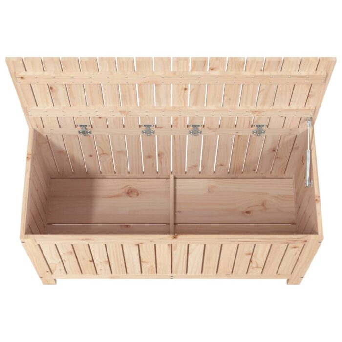 Boîte de rangement de jardin 115x49x60 cm Bois massif de pin – Image 6