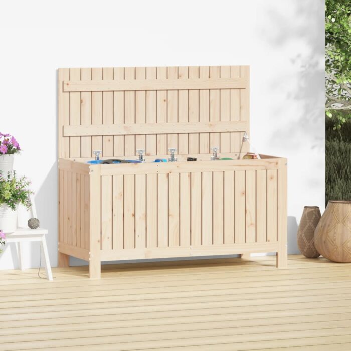 VXL8720845677961_m_en_hd_1.jpg Boîte de rangement de jardin 115x49x60 cm Bois massif de pin – Image 1