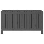 Boîte de rangement de jardin Gris 115x49x60 cm Bois de pin – Image 4