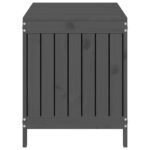 Boîte de rangement de jardin Gris 115x49x60 cm Bois de pin – Image 5