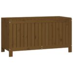 Boîte de rangement de jardin Marron miel 115x49x60 cm Bois pin – Image 3