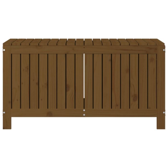 Boîte de rangement de jardin Marron miel 115x49x60 cm Bois pin – Image 4