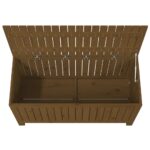 Boîte de rangement de jardin Marron miel 115x49x60 cm Bois pin – Image 6