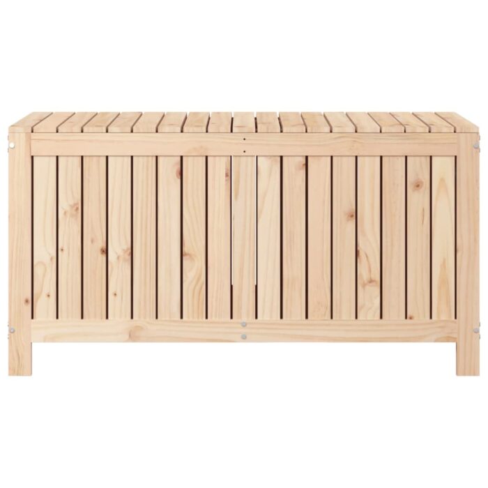 Boîte de rangement de jardin 121x55x64 cm Bois massif de pin – Image 4