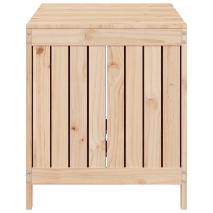 Boîte de rangement de jardin 121x55x64 cm Bois massif de pin – Image 5