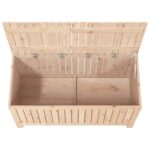 Boîte de rangement de jardin 121x55x64 cm Bois massif de pin – Image 6