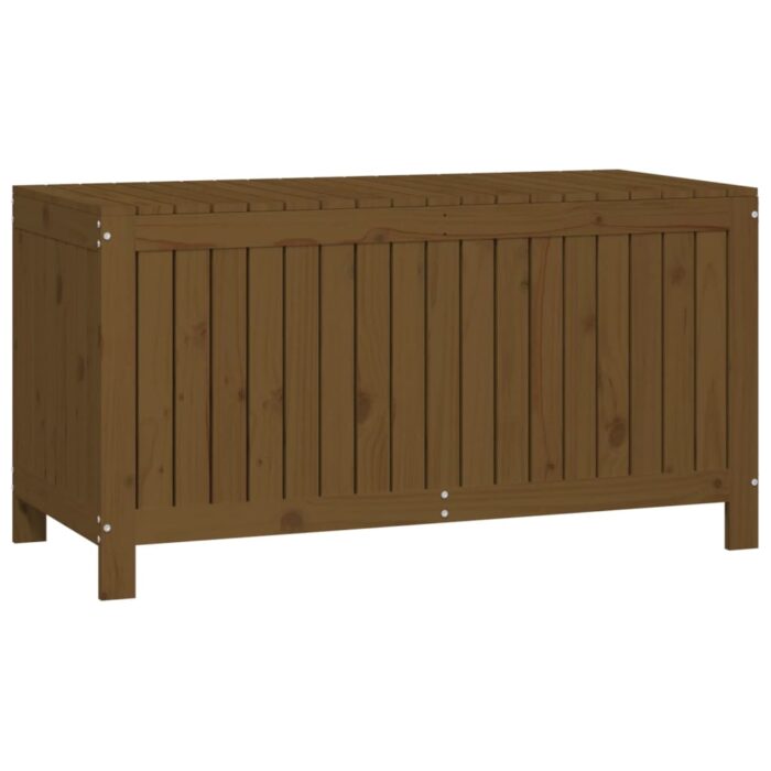Boîte de rangement de jardin Marron miel 121x55x64 cm Bois pin – Image 3