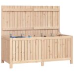 Boîte de rangement de jardin 147x68x64 cm Bois massif de pin – Image 2