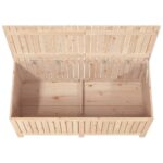 Boîte de rangement de jardin 147x68x64 cm Bois massif de pin – Image 6