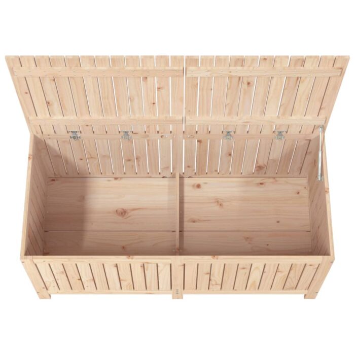 Boîte de rangement de jardin 147x68x64 cm Bois massif de pin – Image 6
