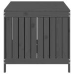 Boîte de rangement de jardin Gris 147x68x64 cm Bois de pin – Image 5
