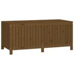 Boîte de rangement de jardin Marron miel 147x68x64 cm Bois pin – Image 3