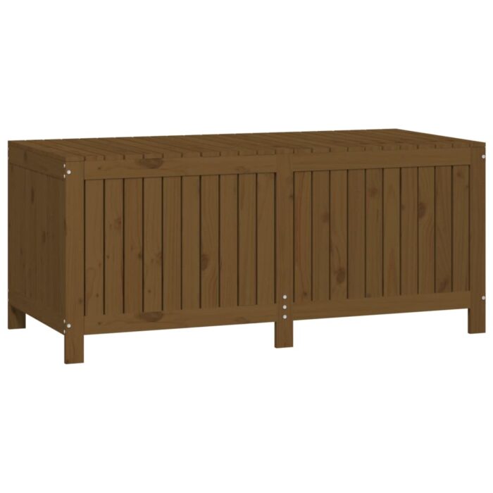 Boîte de rangement de jardin Marron miel 147x68x64 cm Bois pin – Image 3