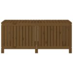 Boîte de rangement de jardin Marron miel 147x68x64 cm Bois pin – Image 4