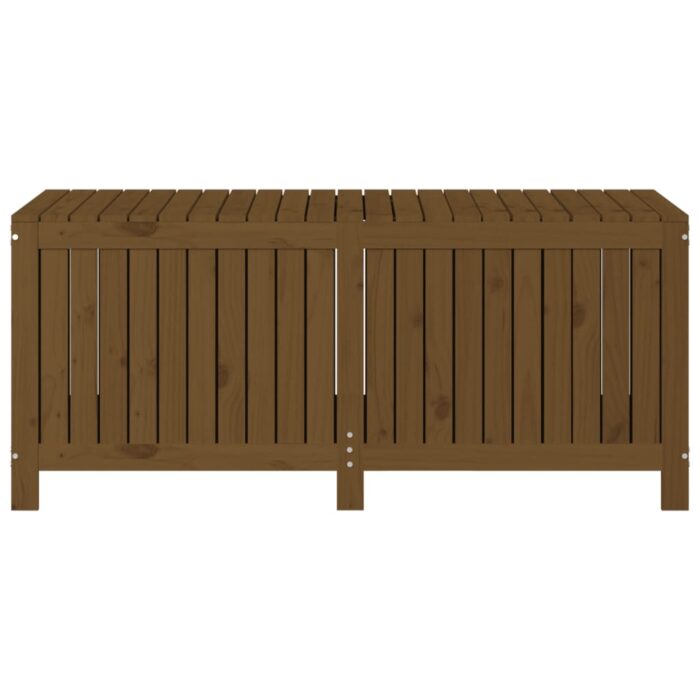 Boîte de rangement de jardin Marron miel 147x68x64 cm Bois pin – Image 4