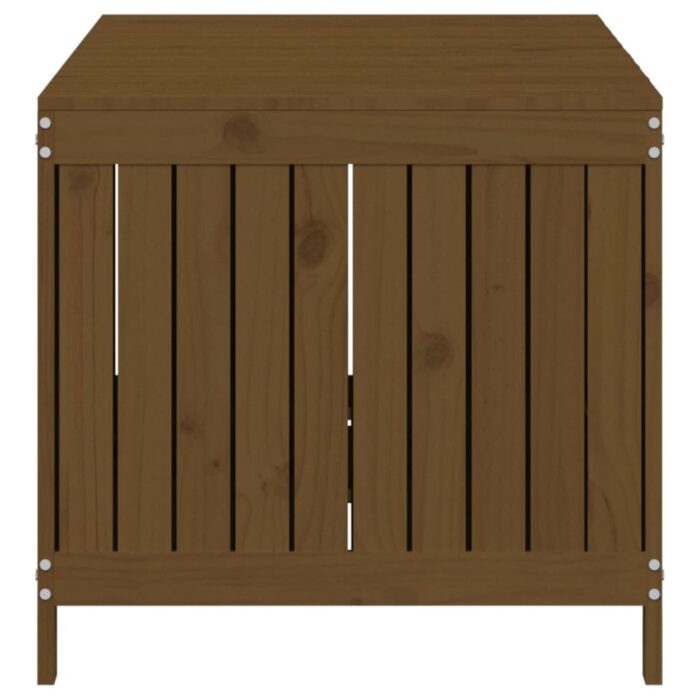 Boîte de rangement de jardin Marron miel 147x68x64 cm Bois pin – Image 5