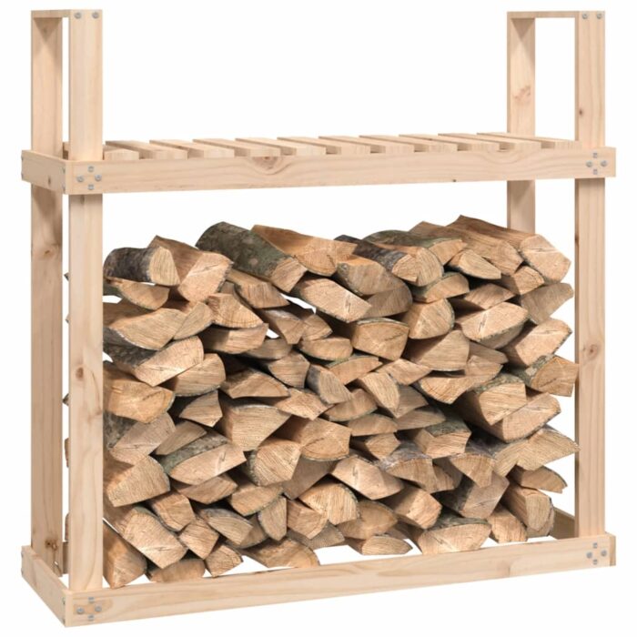 Support pour bois de chauffage 110x35x108,5 cm Bois de pin – Image 2