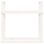 Support pour bois de chauffage Blanc 110x35x108,5cm Bois de pin – Image 3