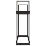Support pour bois de chauffage Noir 110x35x108,5 cm Bois de pin – Image 4