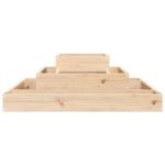 Jardinière 80x80x27 cm Bois massif de pin – Image 2