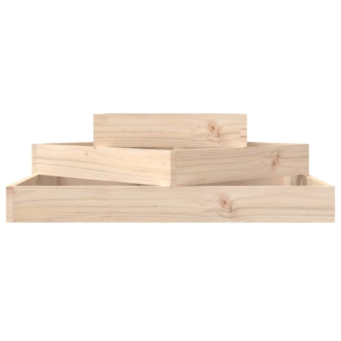 Jardinière 83x83x27 cm Bois massif de pin – Image 2