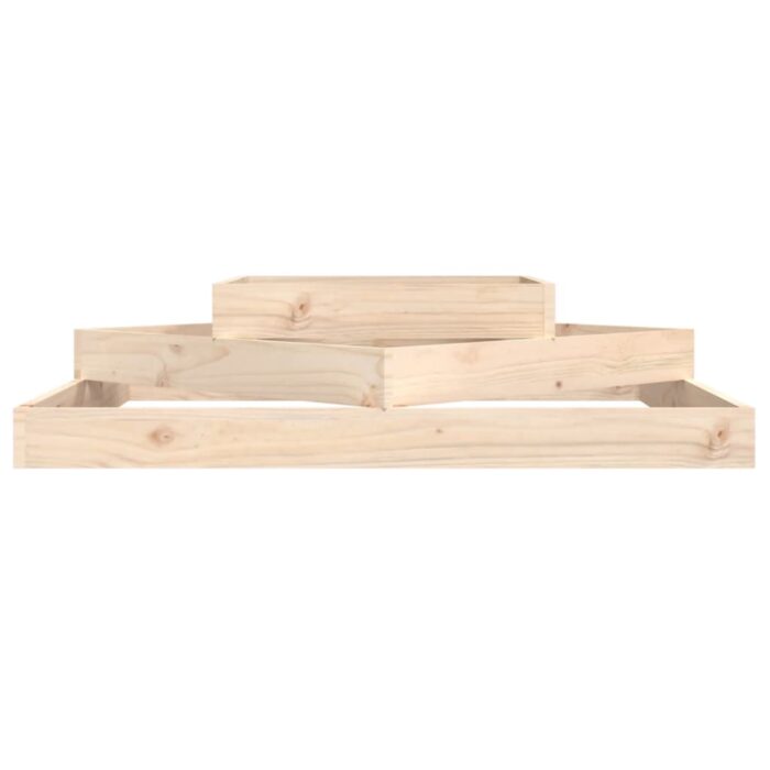 Jardinière 112x112x27 cm Bois massif de pin – Image 2