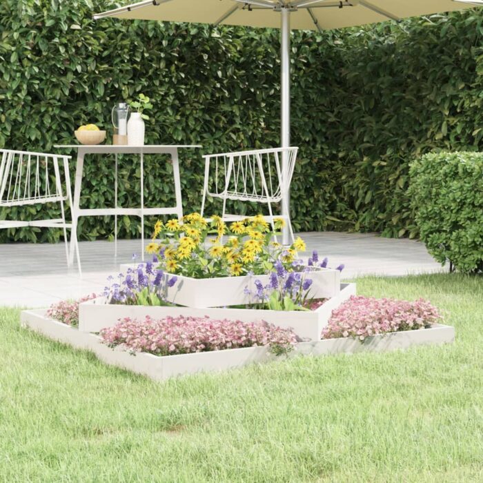 VXL8720845678364_m_en_hd_1.jpg Jardinière Blanc 112x112x27 cm Bois massif de pin – Image 1