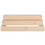 Jardinière 80x80x27 cm Bois massif de pin – Image 2