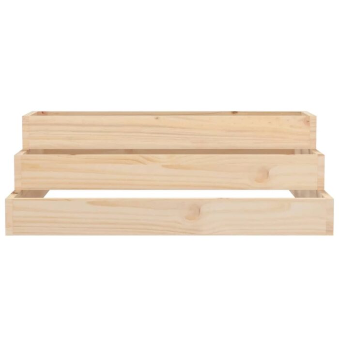 Jardinière 80x80x27 cm Bois massif de pin – Image 2