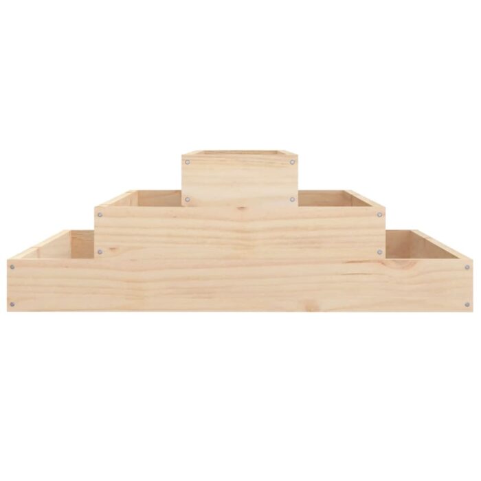 Jardinière 80x80x27 cm Bois massif de pin – Image 3