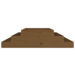 Jardinière Marron miel 110x110x27 cm Bois massif de pin – Image 2