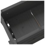 Jardinière Gris 112x25x104,5 cm Bois massif de pin – Image 5