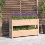 Jardinière 112x25x66 cm Bois massif de pin