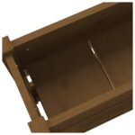 Jardinière Marron miel 112x25x66 cm Bois massif de pin – Image 5