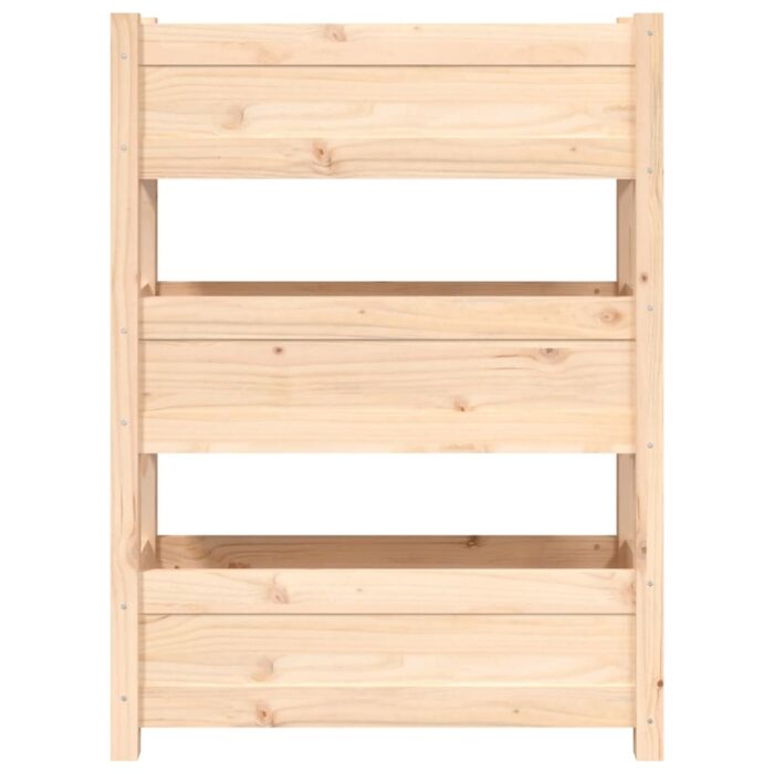 Jardinière 77x25x104,5 cm Bois massif de pin – Image 3