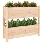 Jardinière 77x25x66 cm Bois massif de pin – Image 2