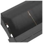 Jardinière Gris 77x25x66 cm Bois massif de pin – Image 5