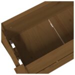 Jardinière Marron miel 77x25x66 cm Bois massif de pin – Image 5