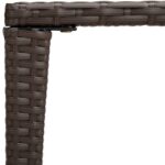 Tables gigognes 3 pcs marron résine tressée – Image 5