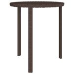 Tables d'appoint 3 pcs marron résine tressée – Image 3