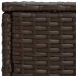 Tables d'appoint 3 pcs marron résine tressée – Image 4