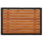 Chaises inclinables de jardin lot de 2 et table résine tressée – Image 2