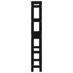 Étagère de toilette Noir 63x26x171 cm Bois de pin massif – Image 5